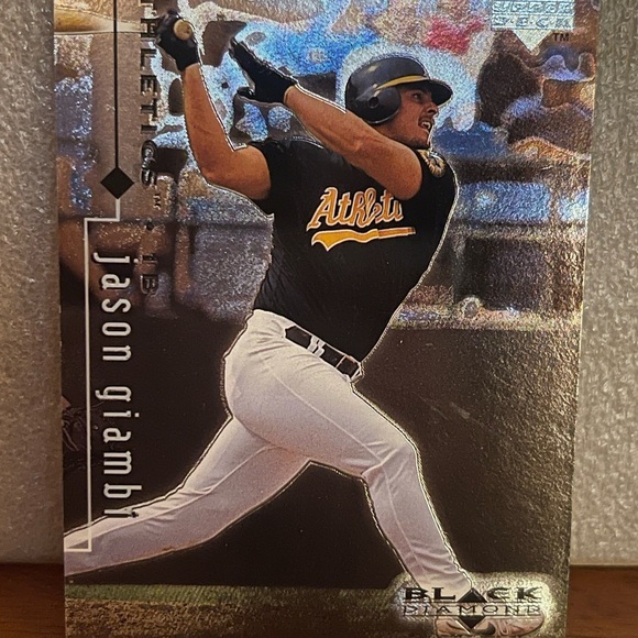 Black Diamond Other - Black Diamond Baseball Card with Black and White Uniform